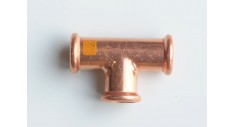 Copper press-fit gas equal tee